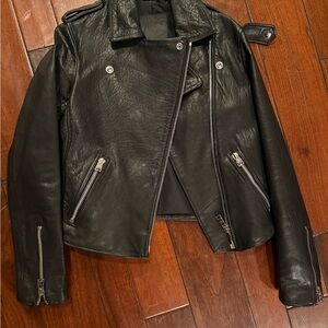 All Saints Black Leather Jacket